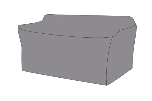 Защитный чехол на диван Касабланка, двухместный 159×82×70 см, цвет серый