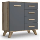 Комод 900 Вега Скандинавия лиственница темная