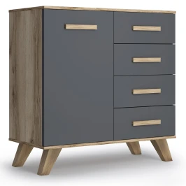 Комод 900 Вега Скандинавия лиственница темная