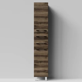 Пенал Мальта 35 напольный, Дуб крымский коричневый ПВХ 131005-9005, левый