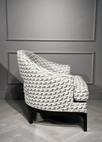 Кресло Тринити NH1918, 81х78х78, молочный с принтом