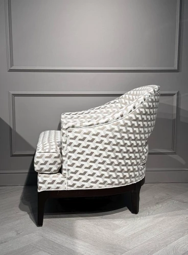 Кресло Тринити NH1918, 81х78х78, молочный с принтом