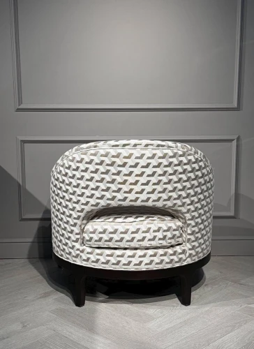 Кресло Тринити NH1918, 81х78х78, молочный с принтом