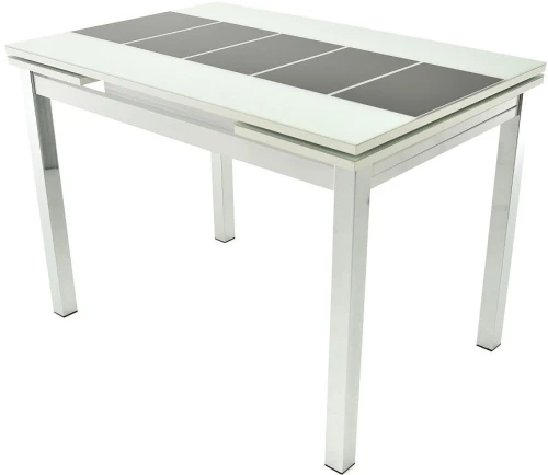Стол «Шанхай» каре, бело-черный
