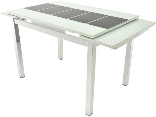 Стол «Шанхай» каре, бело-черный