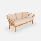 Диван Letto 3ps Индийское дерево искусственный ротанг