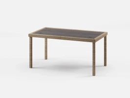 Обеденный стол из искусственного ротанга Кингстон Макси 160х90  -  Wood