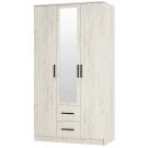 Шкаф 3-х створчатый Фиеста, Дуб крафт белый
