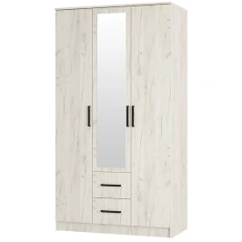Шкаф 3-х створчатый Фиеста, Дуб крафт белый