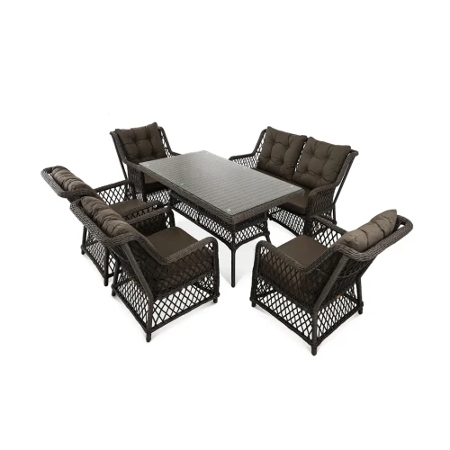 Комплект мебели из искусственного ротанга TITULO Шоколад металлик