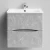 Тумба Адель 60 подвесной, Мрамор Белый софт тач 4044-2 Vodok с раковиной в комплекте