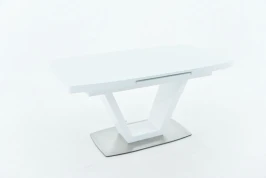 Стол Фоджа, Стекло, 140см, Белый Стол Фоджа, Стекло, 140см, Белый