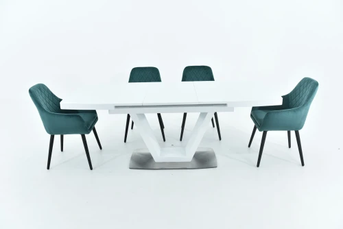 Стол Фоджа, Стекло, 140см, Белый