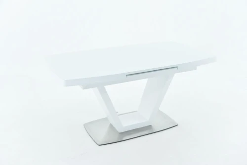 Стол Фоджа, Стекло, 140см, Белый