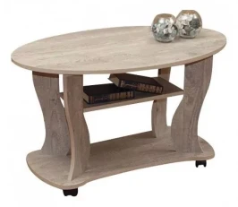 Стол журнальный Сатурн - М05 бетон пайн белый