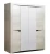 33.01 Лючия 4-х дв. шкаф для одежды бетон пайн белый/венге