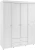 Шкаф 4-х дверный с ящиками Монако МН-62 белое дерево
