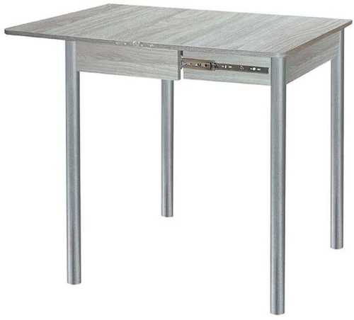 Глайдер стол обеденный / Ясень светлый/металлик