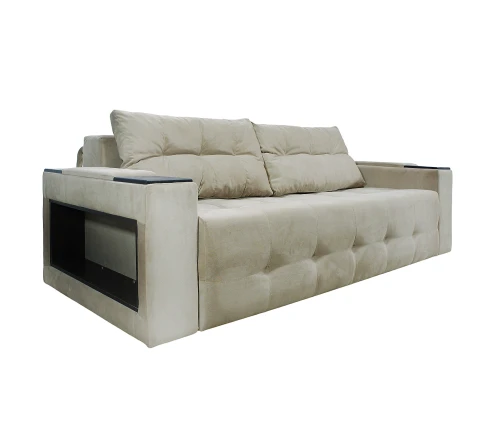 Диван Еврокнижка  Дубай 160 бежевый велюр