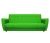 Диван Лира 120 зеленый ППУ