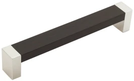 Ручка скоба мебельная С-18 Венге/Хром 137*17*24