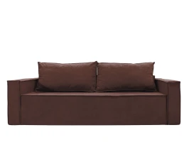 Диван еврокнижка Лофт Люкс велюр коричневый