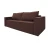 Диван еврокнижка Лофт Люкс велюр коричневый