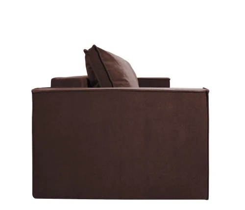 Диван еврокнижка Лофт Люкс велюр коричневый
