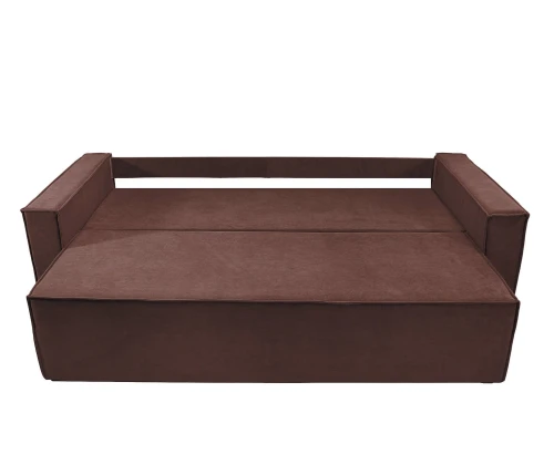 Диван еврокнижка Лофт Люкс велюр коричневый