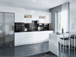 Модульная прямая кухня Фьюжн-01 Angel