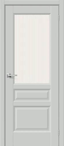 Межкомнатная дверь ПЭТ BRAVO Неоклассик-35 Grey Silk Magic Moru