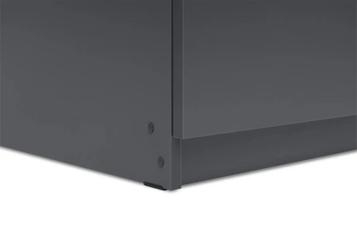 Шкаф распашной с наполнением (5 полок) ШК 5 (800), Графит