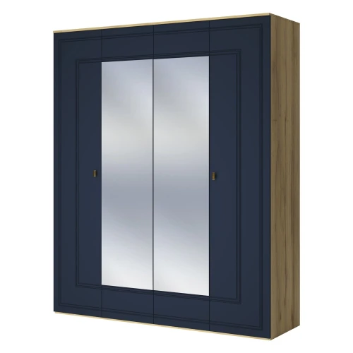 Шкаф Вега Сапфир 4дв, темно-синий