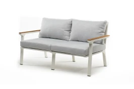 Диван из алюминия CONCORDE 2-х местный белый  Joygarden