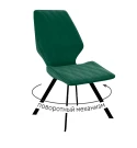 Стул DikLine 243 поворотный K13 изумруд, ножки черные Стул DikLine 243 поворотный K13 изумруд, ножки черные