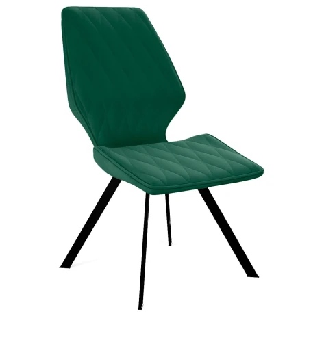 Стул DikLine 243 поворотный K13 изумруд, ножки черные