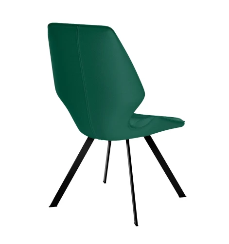 Стул DikLine 243 поворотный K13 изумруд, ножки черные