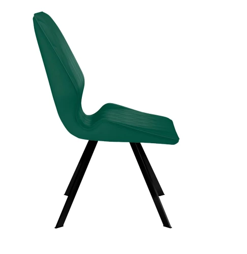 Стул DikLine 243 поворотный K13 изумруд, ножки черные