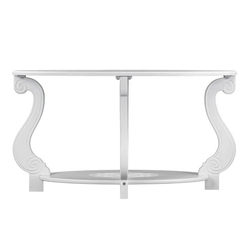 Стол журнальный Овация (М) ЛАЙТ белый