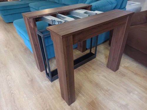 Стол-консоль (трансформер) В2432 темный орех