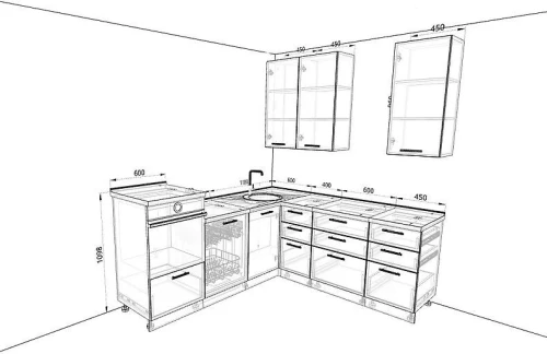 Кухня Базис Комплектация 78