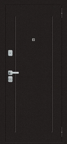 Входная дверь BRAVO Любо Мини/BChrome Антик Медный/Cappuccino Melinga