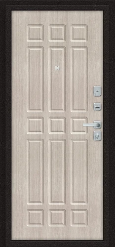 Входная дверь BRAVO Любо Мини/BChrome Антик Медный/Cappuccino Melinga