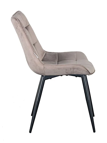 DC705 Стул мягкий, МОККО#G62-13 велюр, каркас металл черный