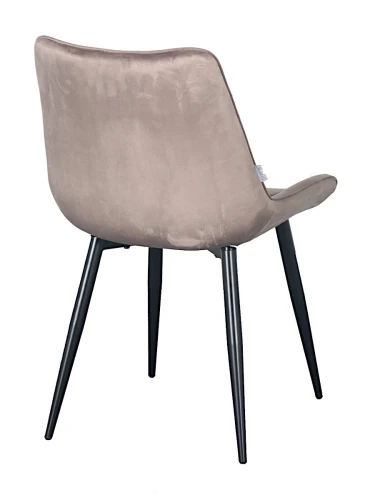 DC705 Стул мягкий, МОККО#G62-13 велюр, каркас металл черный