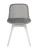 DC271 Стул пластиковый, СЕРЫЙ, ноги белые