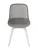 DC271 Стул пластиковый, СЕРЫЙ, ноги белые
