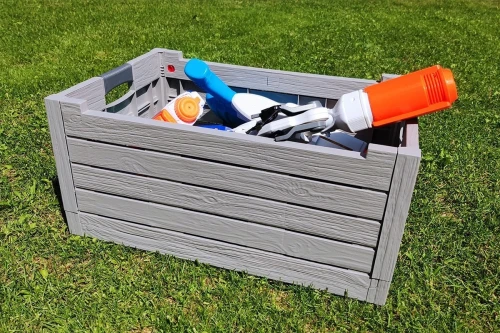 Ящик пластиковый складной Toomax Florida 50л, светло-серый