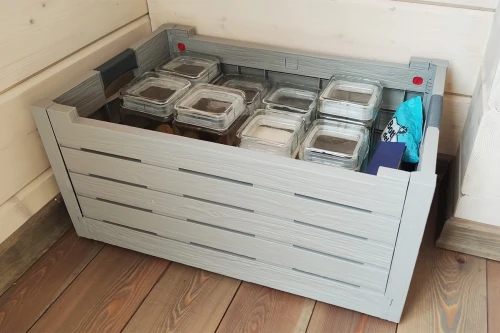 Ящик пластиковый складной Toomax Florida 50л, светло-серый