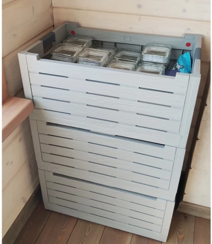 Ящик пластиковый складной Toomax Florida 50л, светло-серый